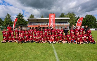 Audi Schanzer Fußballschule begeistert über 70 Kinder beim JFV Burghaun/Haunetal